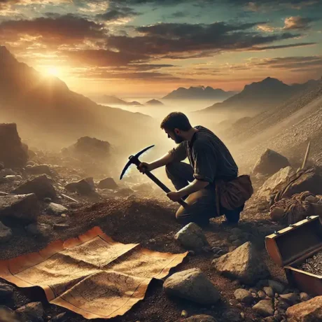 پیدا کردن گنج بدون دستگاه