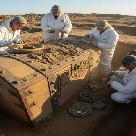 مشاهده نشانه‌های زمین و سنگ‌های حکاکی‌شده برای دیدن دفینه با چشم