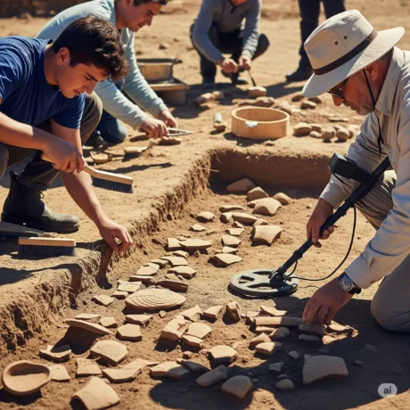 آموزش کار با فلزیاب در محیط باز و مزرعه