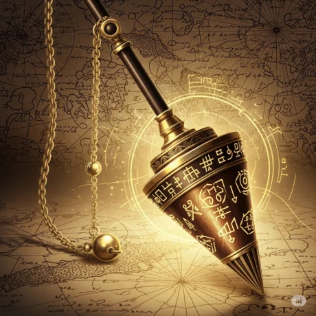 شاقول گنج یابی ابن سینا بر روی نقشه باستانی