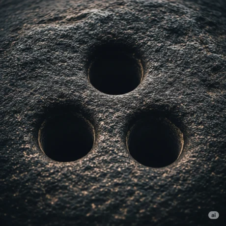 تصویری از جوغن مثلث روی سنگ طبیعی