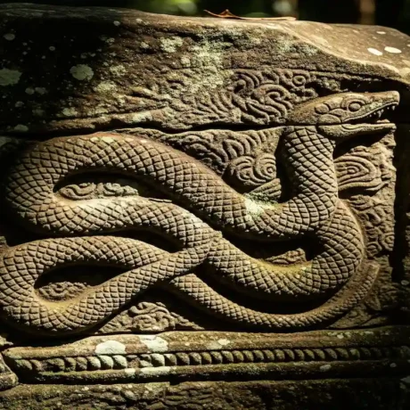 نقش مار در آثار باستانی؛ نشانه‌ای از محل گنج در دفینه‌یابی