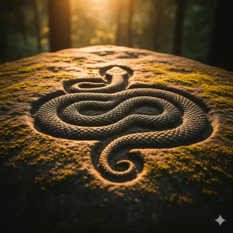 نماد مار روی گنج