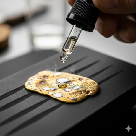 فلزیاب حرفه‌ای در حال تشخیص طلای قدیمی