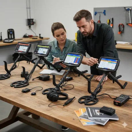 خرید فلزیاب حرفه‌ای با گارانتی — تست در فضای باز