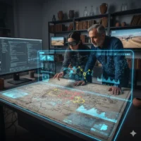 تحلیل نقشه‌های باستانی با هوش مصنوعی در گنجیابی