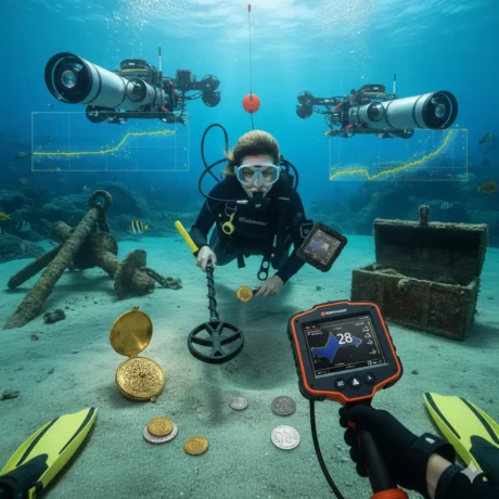 راهنمای کامل فلزیابی در زیر آب — تجهیزات، روش‌ها و نکات حرفه‌ای