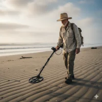 نمودار مقایسه فرکانس و عمق کاوش در فلزیاب پالسی