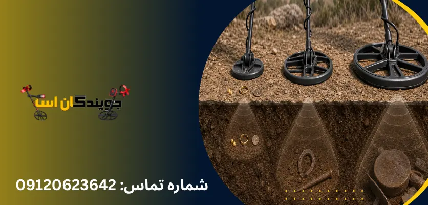 رابطه قطر کویل و اندازه هدف فلزی - جویندگان آسیا